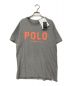 POLO RALPH LAUREN（ポロ・ラルフローレン）の古着「ロゴプリントTシャツ」｜グレー×オレンジ