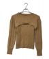 MYLAN（マイラン）の古着「Cashmere Cable Knit Layered top」｜ベージュ