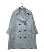 MADISON BLUEマディソンブルー）の古着「WOOL SEMI CHESTER COAT」｜スカイブルー