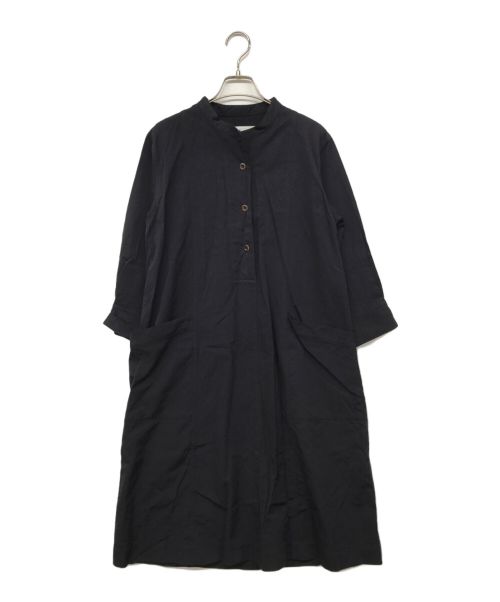 MHL（エムエイチエル）MHL (エムエイチエル) COTTON WOOL TWILLワンピース ネイビー サイズ:1の古着・服飾アイテム