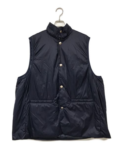 UNFOLLOW/FOLL（アンフォロー）UNFOLLOW/FOLL (アンフォロー) olmetex puff vest：オルメテックスパフベスト ネイビー サイズ:3の古着・服飾アイテム