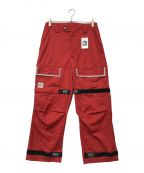 90909090）の古着「Reflector Line Balloon Pants」｜レッド