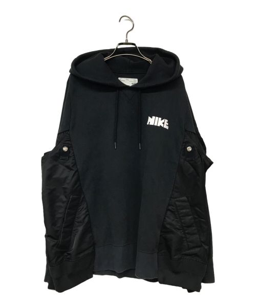 sacai（サカイ）sacai (サカイ) NIKE (ナイキ) NRG HOODY ブラック サイズ:Lの古着・服飾アイテム