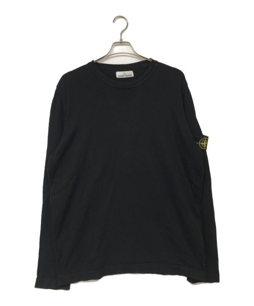 STONE ISLAND（ストーンアイランド）STONE ISLAND (ストーンアイランド) クルーネックニット ブラック サイズ:XXLの古着・服飾アイテム