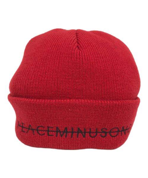 PEACEMINUSONE（ピースマイナスワン）PEACEMINUSONE (ピースマイナスワン) PMO KNIT CAP/ニットキャップ レッドの古着・服飾アイテム