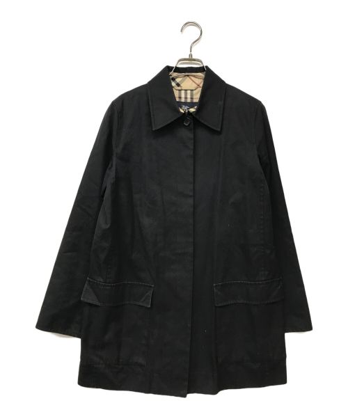 BURBERRY（バーバリー）BURBERRY (バーバリー) ステンカラーコート ブラック サイズ:40の古着・服飾アイテム