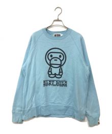 A BATHING APE（アベイシングエイプ）の古着「Baby Milo Crewneck」｜ブルー