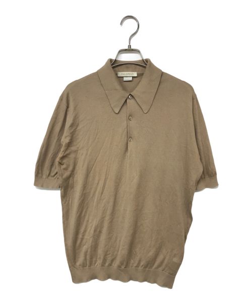 JOHN SMEDLEY（ジョンスメドレー）JOHN SMEDLEY (ジョンスメドレー) ニットポロシャツ ブラウン サイズ:XSの古着・服飾アイテム