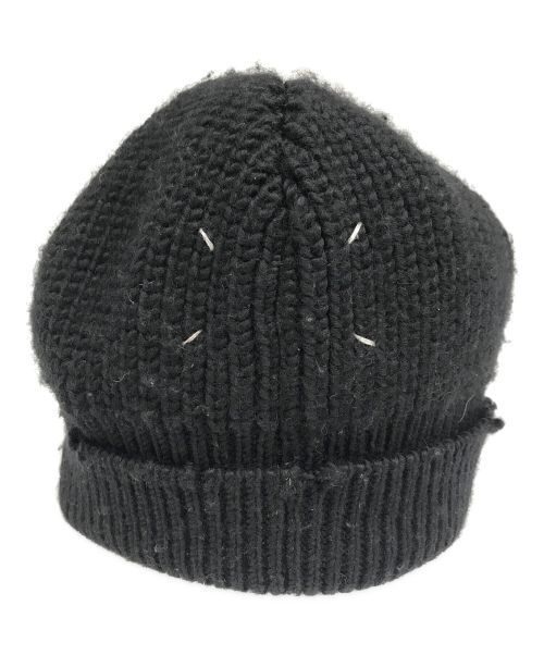 Maison Margiela（メゾンマルジェラ）Maison Margiela (メゾンマルジェラ) 4ステッチニット帽 ブラック サイズ:Sの古着・服飾アイテム