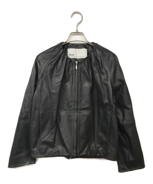 ticca（ティッカ）ticca (ティッカ) シングルレザージャケット ブラック サイズ:Sの古着・服飾アイテム