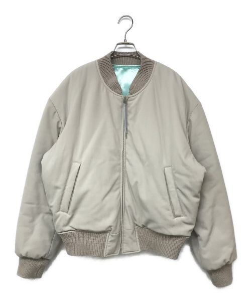 Acne studios（アクネ ストゥディオス）Acne studios (アクネ ストゥディオス) Reversible Bomber Jacket/リバーシブルボンバージャケット ベージュ×ミント サイズ:46の古着・服飾アイテム