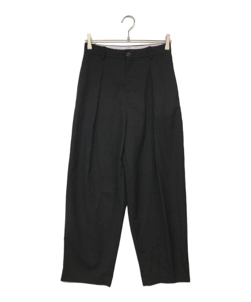 OHOTORO（オオトロ）OHOTORO (オオトロ) pot tapered slacks ブラック サイズ:short//mediumの古着・服飾アイテム