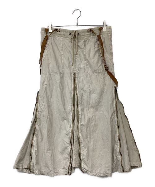 goa（ゴア）goa (ゴア) スライダーロングスカート ベージュ サイズ:Fの古着・服飾アイテム