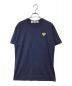 PLAY COMME des GARCONS（プレイ コムデギャルソン）の古着「Gold Heart T-Shirt/ゴールドハートTシャツ」｜ネイビー