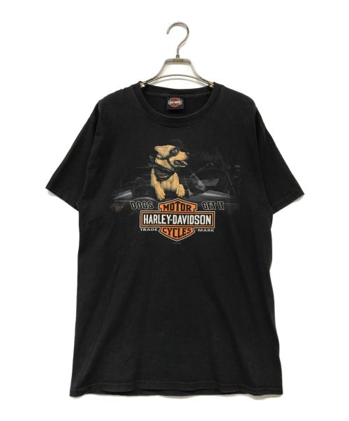 HARLEY-DAVIDSON（ハーレーダビッドソン）HARLEY-DAVIDSON (ハーレーダビッドソン) プリントTシャツ ブラック サイズ:Mの古着・服飾アイテム