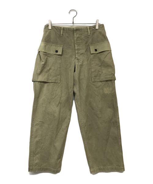 WAREHOUSE（ウエアハウス）WAREHOUSE (ウエアハウス) USMC 1097 HERRINGBONE MONKEY PANTS カーキ サイズ:32の古着・服飾アイテム