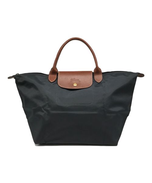 LONGCHAMP（ロンシャン）LONGCHAMP (ロンシャン) ル プリアージュ M ハンドバッグ グレーの古着・服飾アイテム