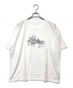 Porter Classic×DISNEYポータークラシック×ディズニー）の古着「コラボプリントTシャツ」｜ホワイト