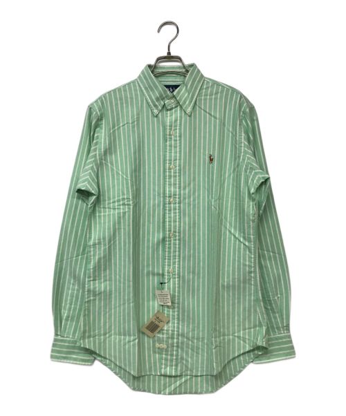 POLO RALPH LAUREN（ポロ・ラルフローレン）POLO RALPH LAUREN (ポロ・ラルフローレン) ストライプシャツ グリーン サイズ:Sの古着・服飾アイテム