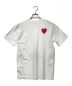 PLAY COMME des GARCONS (プレイ コムデギャルソン) THE NORTH FACE (ザ ノース フェイス) ハートロゴプリントTシャツ ホワイト サイズ:L：7000円