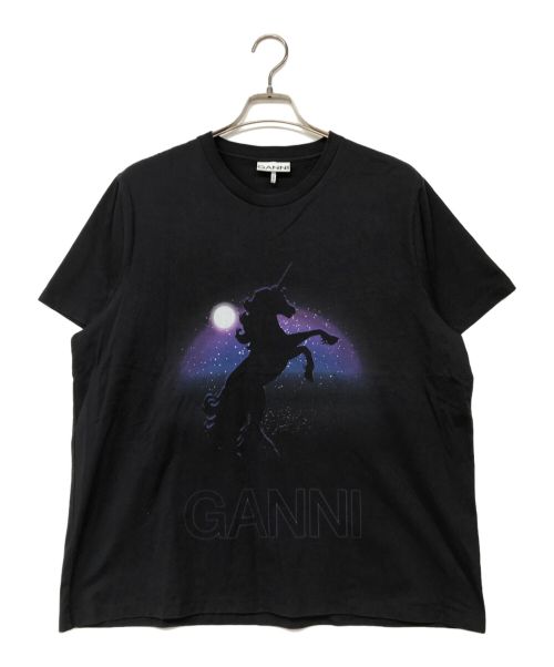 GANNI（ガニー）GANNI (ガニー) プリントTシャツ グレー サイズ:XLの古着・服飾アイテム