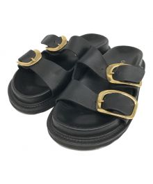 Caminando（カミナンド）の古着「DOUBLE BUCKLE SANDALS BLACK」｜ブラック