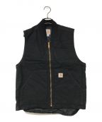 CarHarttカーハート）の古着「DUCK VEST ARCTIC QUILT LINED」｜ブラック