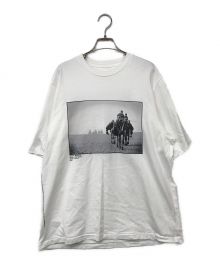 JANE SMITH（ジェーンスミス）の古着「SANDS OF GIZA & BACKGAMMON SHORT SLEEVE T-SHIRT/グラフィックフォトTee」｜ホワイト