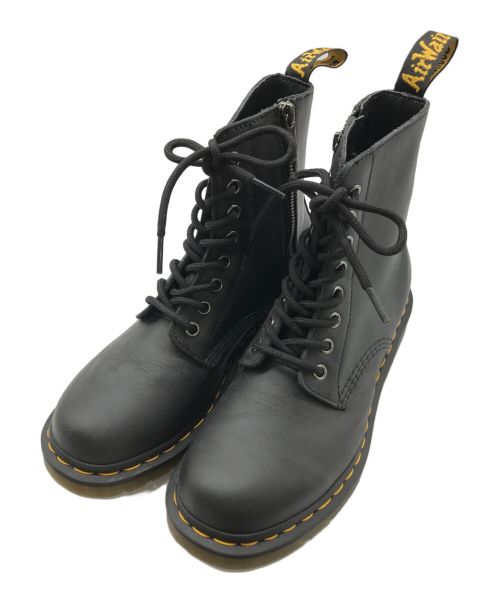 Dr.Martens（ドクターマーチン）Dr.Martens (ドクターマーチン) 1460 PASCAL FRONT ZIP/8ホールサイドジップブーツ ブラック サイズ:UK6の古着・服飾アイテム