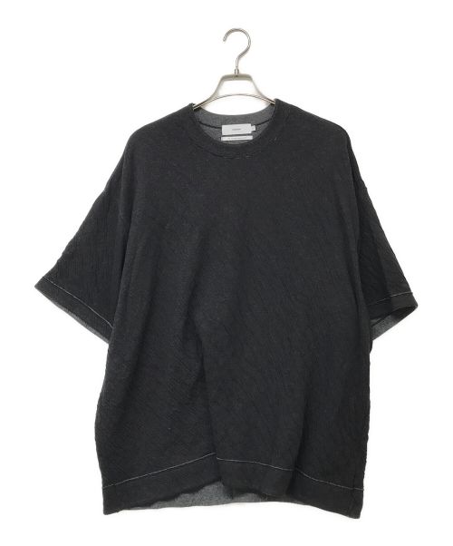 Graphpaper（グラフペーパー）Graphpaper (グラフペーパー) Double Face Jersey S/S Crew Neck ブラック サイズ:3の古着・服飾アイテム