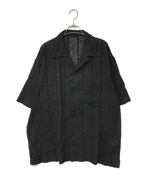 UNUSED（アンユーズド）UNUSED (アンユーズド) Short Sleeve lace shirts ブラック サイズ:4の古着・服飾アイテム