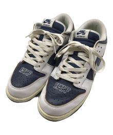 NIKE SB×HUF（ナイキエスビー×ハフ）の古着「Dunk Low "New York"」｜ホワイト×ネイビー