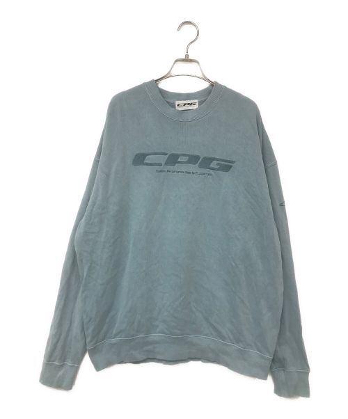 CPG by F-LAGSTUF-F（シーピージーバイフラグスタフ）CPG by F-LAGSTUF-F (シーピージーバイフラグスタフ) SWEAT #PIGMENT MINT/スウェット ブルー サイズ:Mの古着・服飾アイテム