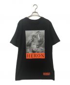 HERON PRESTONヘロンプレストン）の古着「プリントTシャツ」｜ブラック