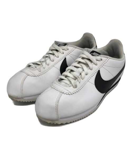 NIKE（ナイキ）NIKE (ナイキ) WMNS CLASSIC CORTEZ LEATHER ブラック×ホワイト サイズ:26の古着・服飾アイテム