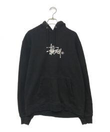 stussy（ステューシー）の古着「フロントロゴパーカー」｜ブラック