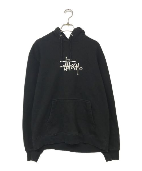 stussy（ステューシー）stussy (ステューシー) フロントロゴパーカー ブラック サイズ:Sの古着・服飾アイテム