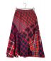 MILK FED. (ミルクフェド) PLAID PATCHWORK SKIRT レッド サイズ:one size：6000円