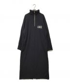 L'appartement×Americanaアパルトモン×アメリカーナ）の古着「Half Zip Sweat One piece」｜ブラック