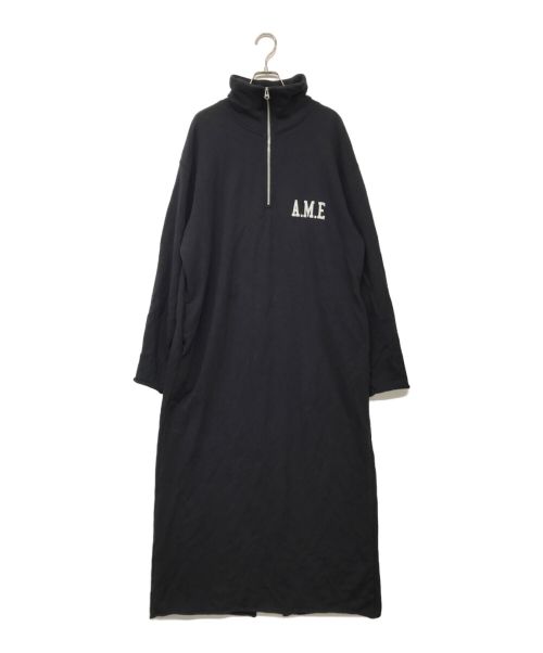 L'appartement（アパルトモン）L'appartement (アパルトモン) Americana (アメリカーナ) Half Zip Sweat One piece ブラック サイズ:記載なしの古着・服飾アイテム