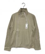 PPFMピーピーエフエム）の古着「Asymmetry Zip Hi-neck Top/アシンメトリージップハイネックトップ」｜ベージュ