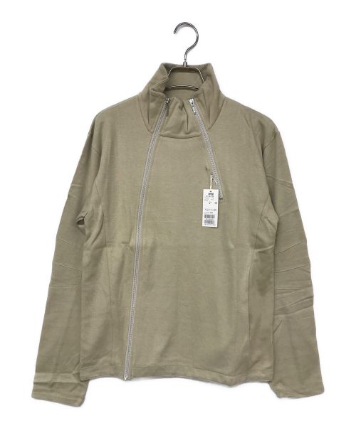 PPFM（ピーピーエフエム）PPFM (ピーピーエフエム) Asymmetry Zip Hi-neck Top/アシンメトリージップハイネックトップ ベージュ サイズ:F　　　　　　　　　　　　　　　　　　　　　　　　　　　の古着・服飾アイテム