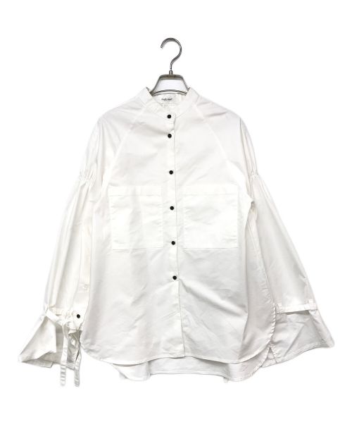 Knuth Marf（クヌースマーフ）KNUTH MARF (クヌースマーフ) unique lady shirt blouse/ユニーク レディ シャツブラウス ホワイト サイズ:Fの古着・服飾アイテム