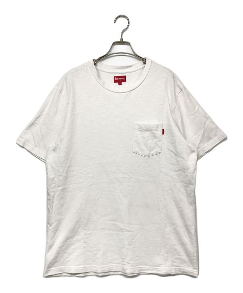 SUPREME（シュプリーム）SUPREME (シュプリーム) S/S pocket tee ホワイト サイズ:Lの古着・服飾アイテム