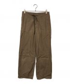 AURALEEオーラリー）の古着「Washed Finx Twill Easy Wide Pants/イージーパンツ」｜ブラウン