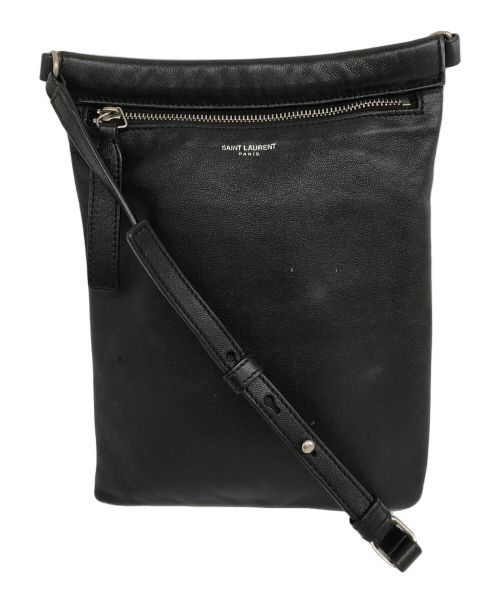 Saint Laurent Paris（サンローランパリ）Saint Laurent Paris (サンローランパリ) Crossbody Sid Flat/レザーサコッシュバック ブラックの古着・服飾アイテム