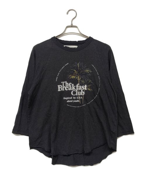 DAIRIKU（ダイリク）DAIRIKU (ダイリク) Palms Raglan Tee/プリントTシャツ ネイビー サイズ:Lの古着・服飾アイテム