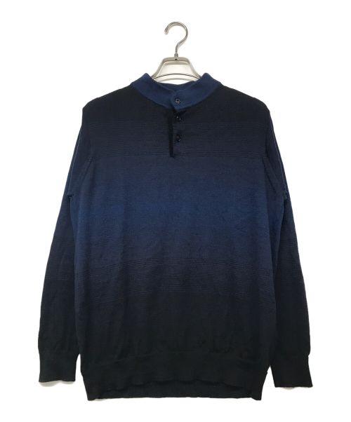 COGNOMEN（コグノーメン）COGNOMEN (コグノーメン) REFLECTOR FOOTBALL KNIT ネイビー サイズ:Lの古着・服飾アイテム