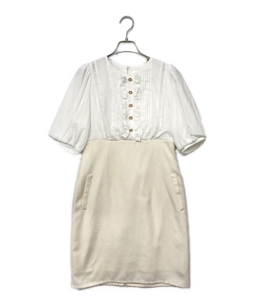 HER LIP TO（ハーリップトゥ）HER LIP TO (ハーリップトゥ) Afternoon Tea Dress/アフタヌーンティードレス ベージュ サイズ:Mの古着・服飾アイテム