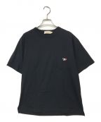 maison kitsuneメゾンキツネ）の古着「フォックス パッチ クラシック ポケット Tシャツ」｜ブラック